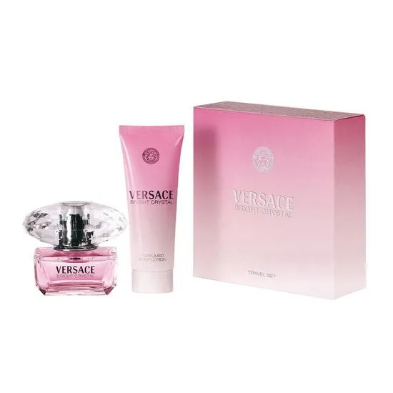 Versace Bright Crystal Gift Set 50ml Eau De Toilette + 100ml Body Lotion