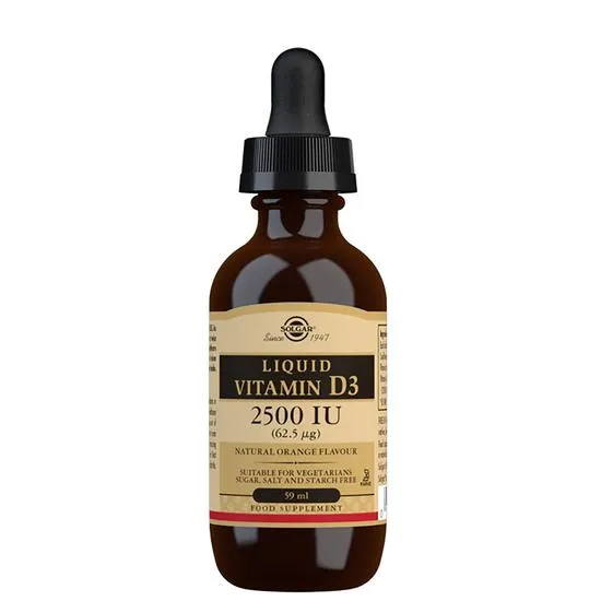 Solgar Liquid Vitamin D3 2500 IU Natural Orange Flavour