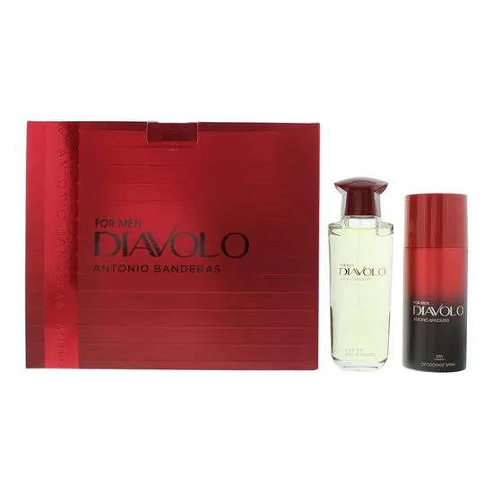Antonio Banderas Diavolo Eau De Toilette + Deodorant Spray Gift Set