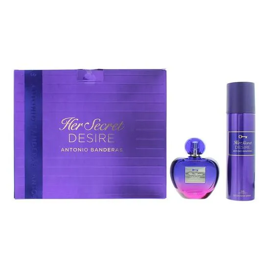 Antonio Banderas Her Secret Desire Eau De Toilette + Deodorant Gift Set