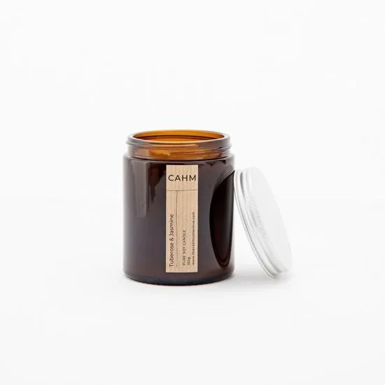 CAHM Tuberose & Jasmine Amber Jar Candle