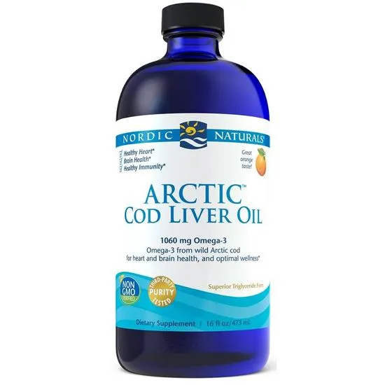 Nordic Naturals Arctic Cod Liver Oil 1060mg Orange