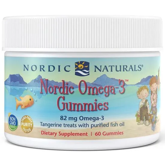 Nordic Naturals Nordic Omega-3 82mg Tangerine Treats Gummies