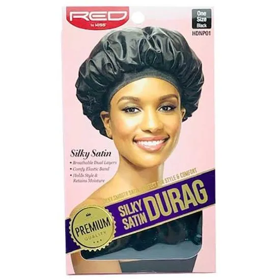 Kiss Silky Satin Durag Black HDNP01