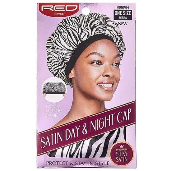 Kiss Satin Day & Night Cap Zebra HDNP04