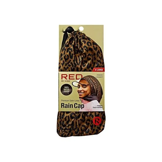 Kiss Premium Satin Lined Braid Rain Cap HQ502 Leopard
