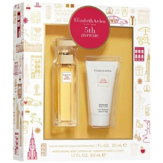 Elizabeth Arden 5th Avenue Eau De Parfum 30ml + Body Lotion 50ml Gift Set