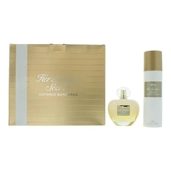 Antonio Banderas Her Golden Secret Eau De Toilette + Deodorant Gift Set