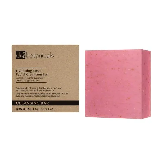 Dr Botanicals Hydrating Rose Facial Cleansing Bar