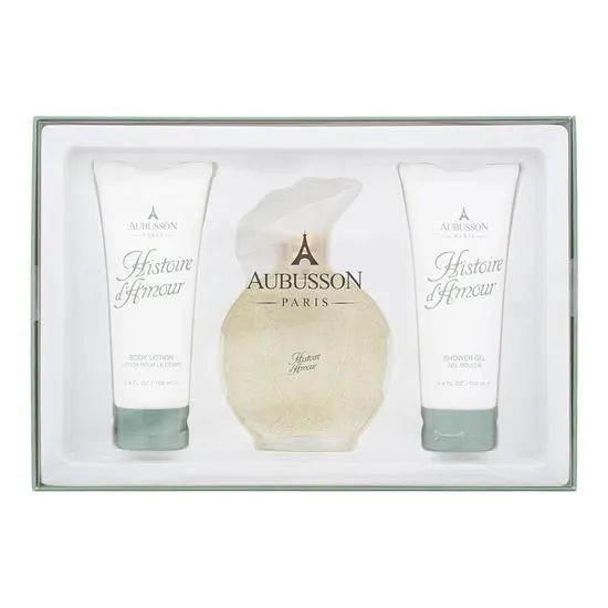 Parfums Aubusson Historie d'Amour Gift Set 100ml Eau De Parfum + 100ml Body Lotion + 100ml Shower Gel