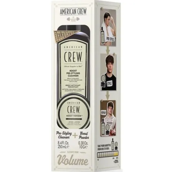 American Crew Boost Duo Gift Set Pre Styling Cleanser + Boost Powder