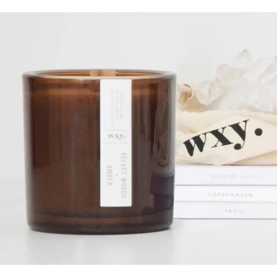 wxy. Big Amber Bamboo + Bergamot Oil Candle