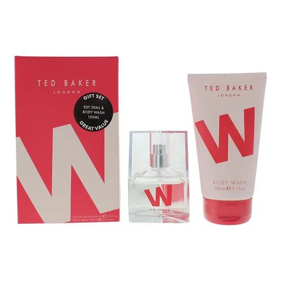 Ted Baker W Pink Gift Set 30ml Eau De Toilette + 150ml Shower Gel