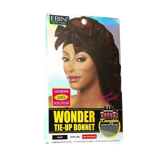Ebin New York Wonder Tie Up Bonnet Extra Long