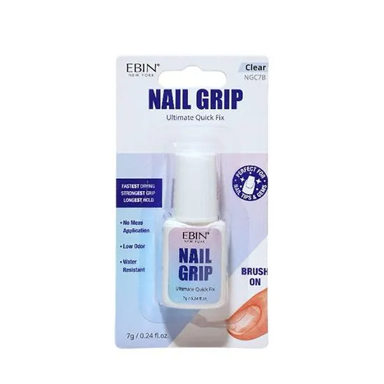 Ebin New York Nail Grip Ultimate Quick Fix Brush On NGC7B Clear