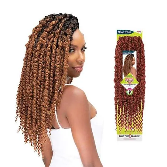 Janet Collection Nala Tress Synthetic Boho Twist 18 Inches / Oet1b/27