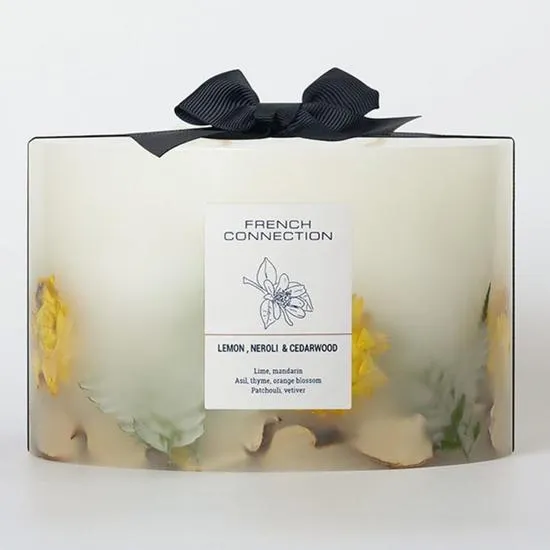 French Connection Botanical Collection Lemon Neroli & Cedarwood Candle