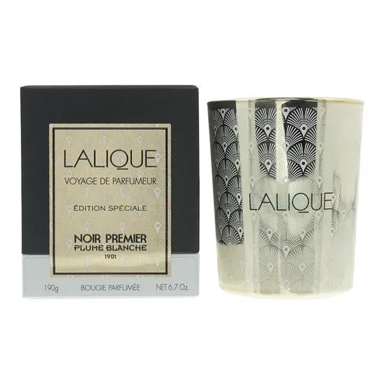 Lalique Noir Premier Plume Blanche Candle