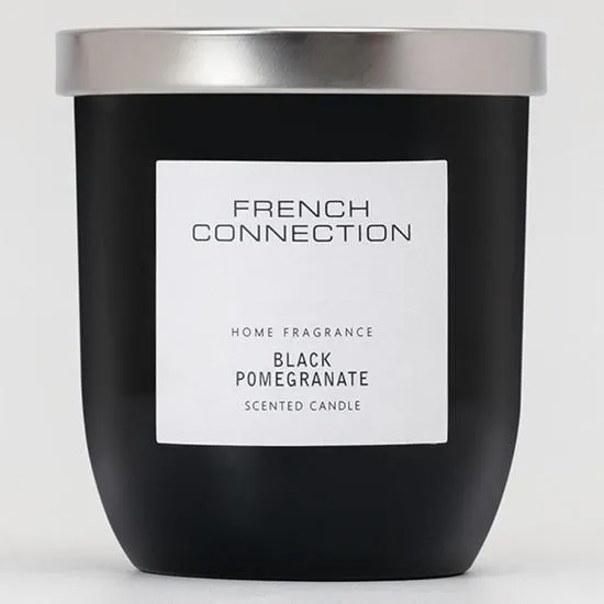 French Connection Black & White Collection Black Pomegranate Candle