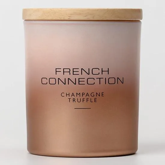 French Connection Metallic Collection Champagne Truffle Candle