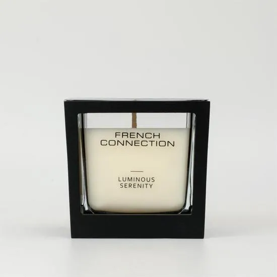 French Connection Wooden Collection Luminous Serenity Candle