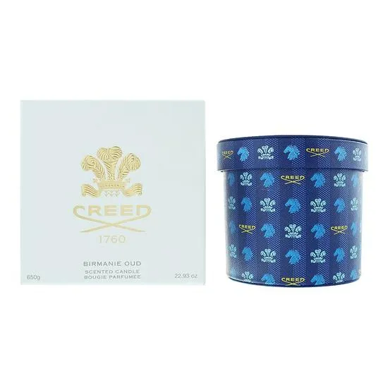 Creed Birmanie Oud Blue Leather Candle