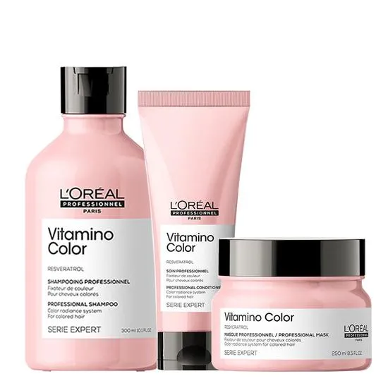 L'Oréal Professionnel Vitamino Colour Shampoo, Conditioner & Mask Pack