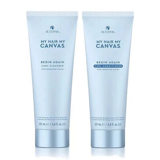 Alterna My Hair. My Canvas. Begin Again Curl Cleanser & Conditioner Duo