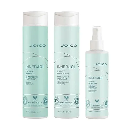 Joico InnerJoi Hydration Shampoo, Conditioner & Detangler Pack