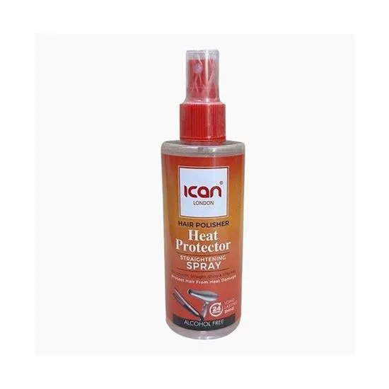 Ican London Hair Polisher Heat Protector Straightening Spray