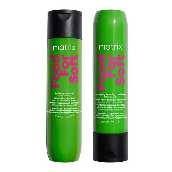 Matrix Food For Soft Hydrating Shampoo & Conditioner With Avocado Oil & Hyaluronic Acid, For Dry Hair