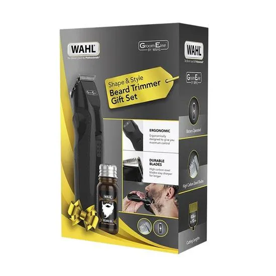 Wahl Groom Ease Shape & Style Beard Trimmer Gift Set