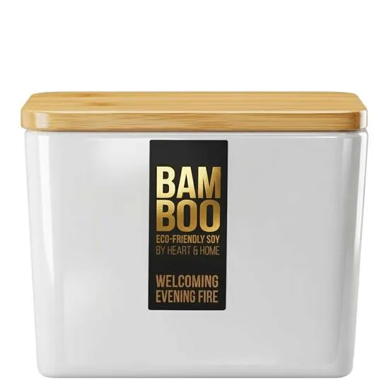 BAMBOO Candle Centrepiece Candle Welcoming Evening Fire