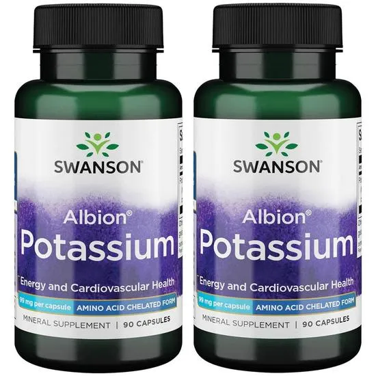 Swanson Albion Complexed Potassium 99 Milligrams 90 Capsules Pack