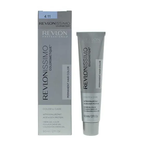 Revlon Revlonissimo Coloursmetique Permanent Creme Gel Colour 4.11 Medium Intensive Ash Brown