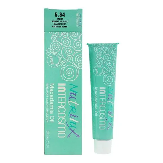 Intercosmo Nutrilux Macadamia Oil 5.84 Walnut Root Hair Colour