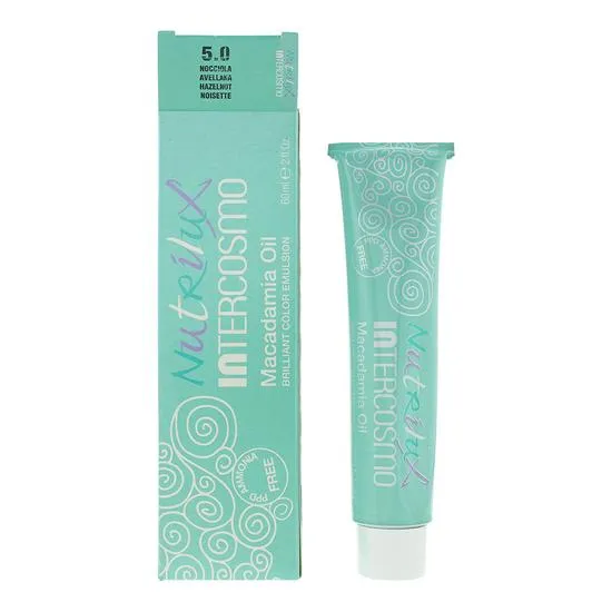 Intercosmo Nutrilux Macadamia Oil 5.0 Hazelnut Hair Colour