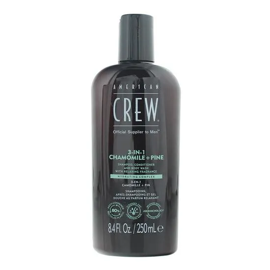 American Crew 3-in-1 Chamomile + Pine Shampoo, Conditioner & Body Wash
