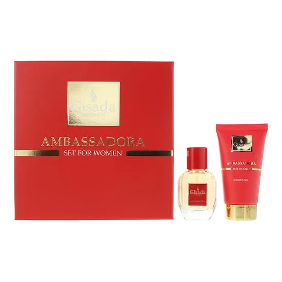 Gisada Ambassadora Eau De Parfum 50ml + Shower Gel 100ml Gift Set