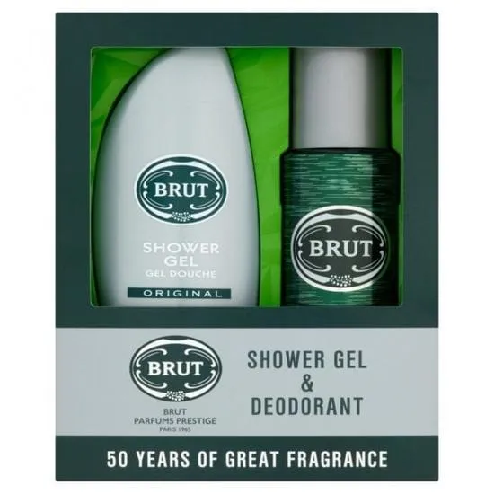 Brut Gift Set 200ml Deodorant Spray + 250ml Shower Gel