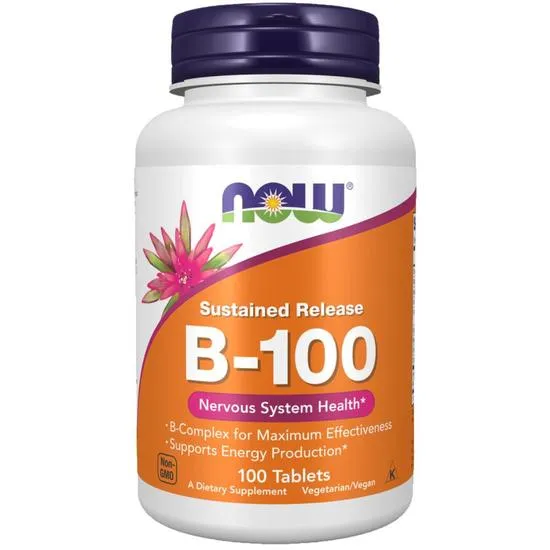 NOW Foods Vitamin B-100 Sustained Release