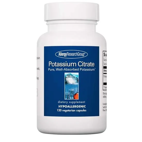 Allergy Research Group Potassium Citrate Capsules