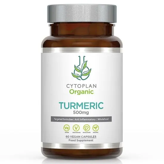 Cytoplan Organic Turmeric 500mg Capsules