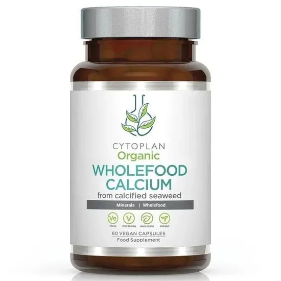 Cytoplan Organic Calcium Wholefood 200mg Elemental Capsules