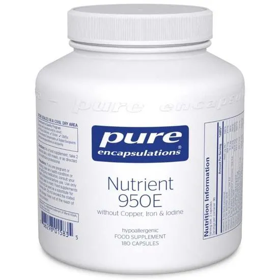 Pure Encapsulations Nutrient 950e Without Cu, Fe & Iodine Capsules