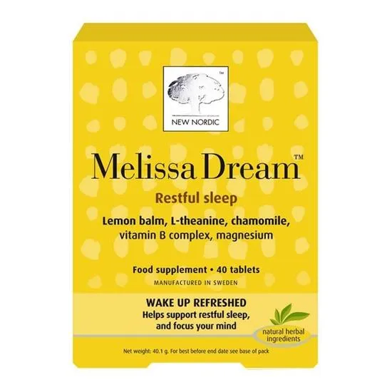 New Nordic Melissa Dream Tablets 40 Tablets