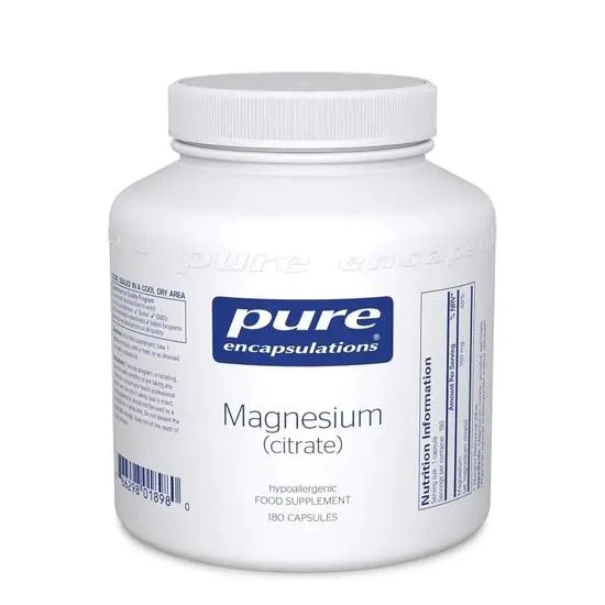 Pure Encapsulations Magnesium Citrate Capsules 180 Capsules