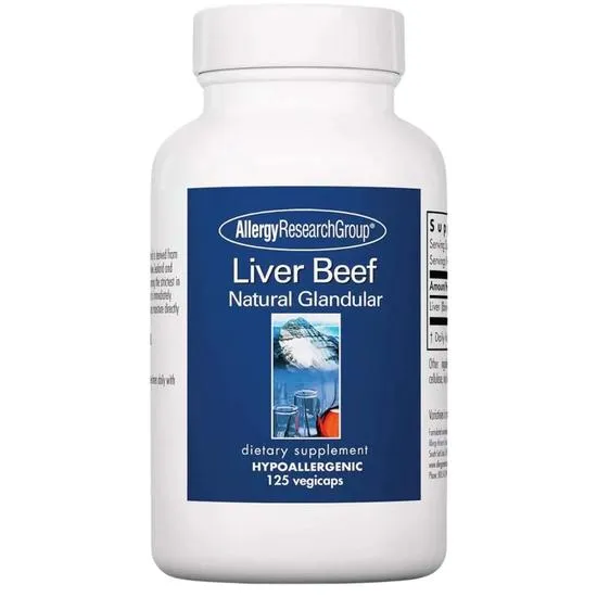 Allergy Research Group Liver Beef Natural Glandular Capsules