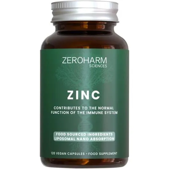 ZeroHarm Liposomal Zinc 17mg Capsules