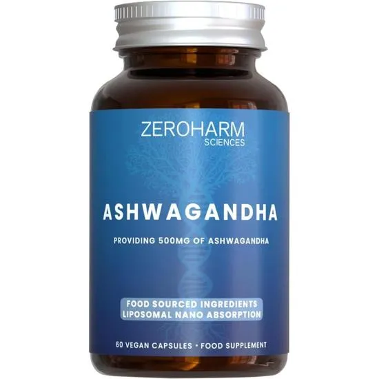 ZeroHarm Liposomal Ashwagandha 500mg Capsules